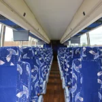 Charter bus interior